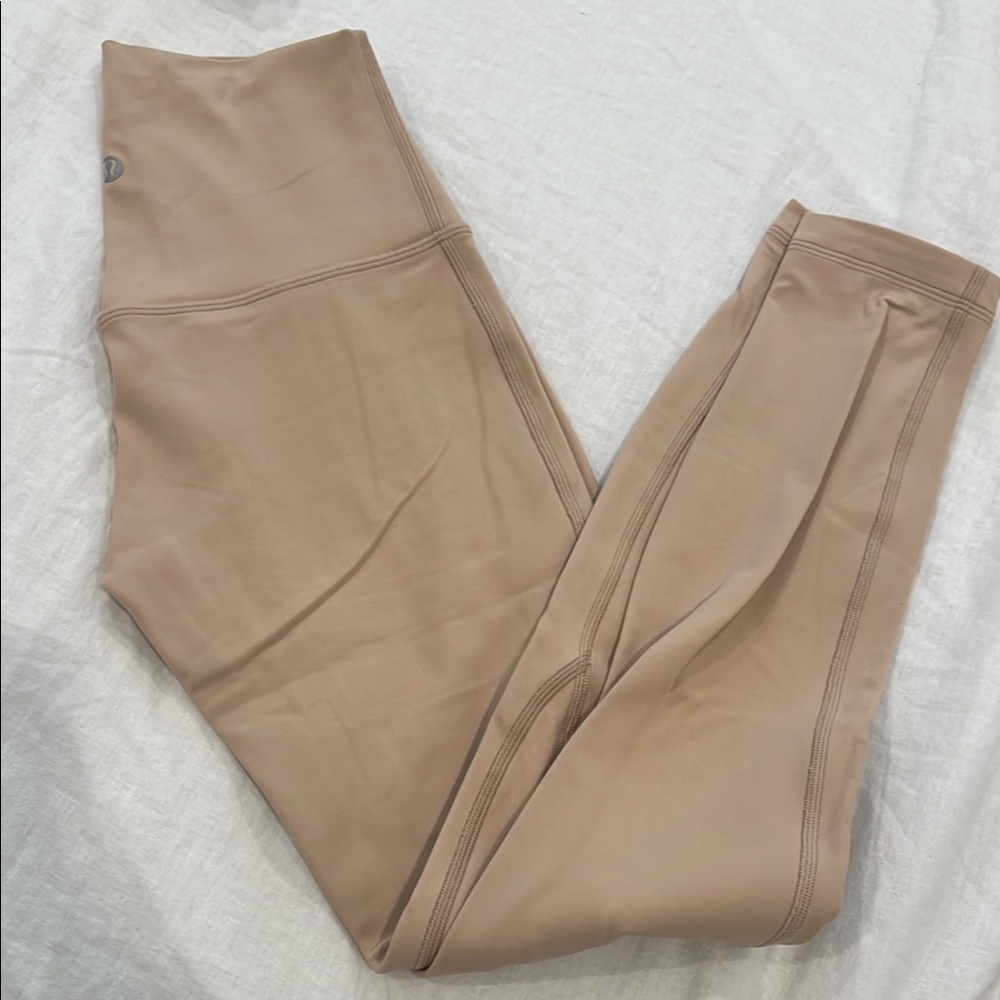 Women's Tan High-Waisted Leggings